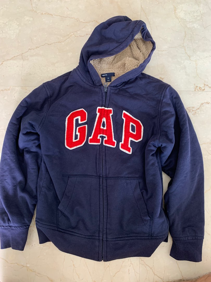 GAP fur lined jacket w hoodie Babies Kids Babies Kids