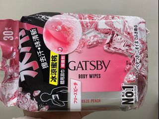 gatsby  涼感體用濕紙巾 夏天超實用！