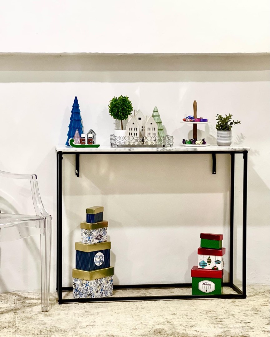 Genuine Marble Hallway Table, Furniture & Home Living, Furniture