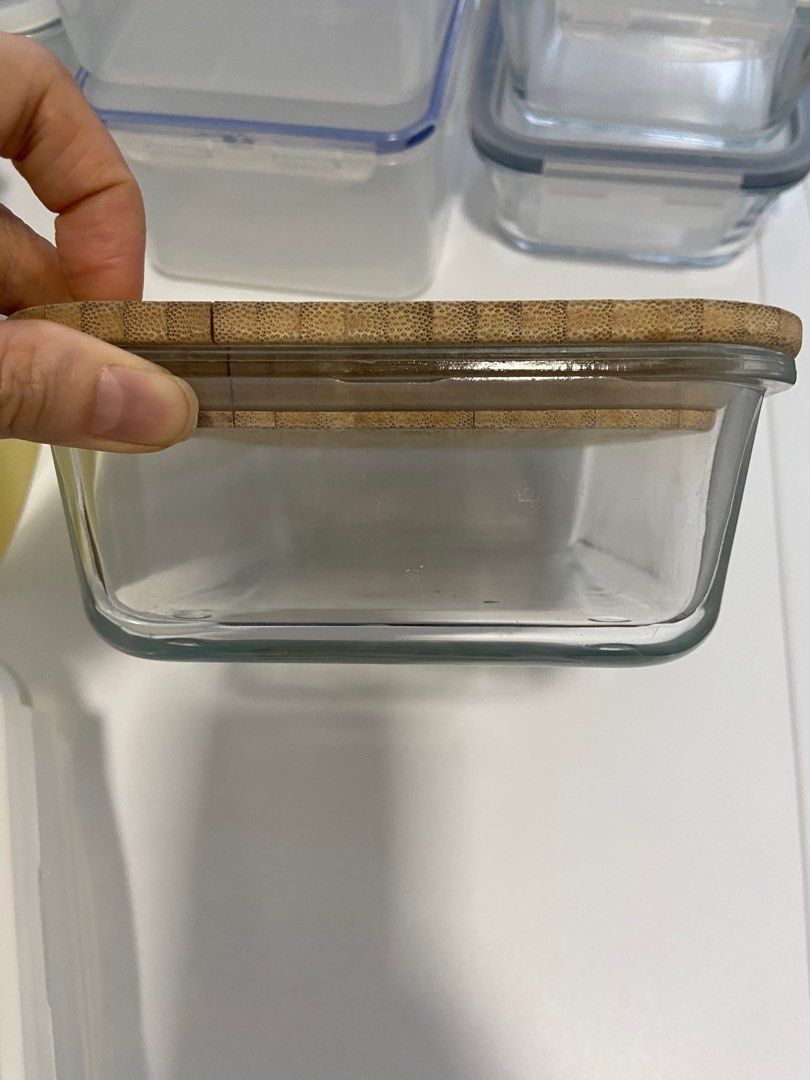 Glass containers and lock and lock containers, Furniture & Home Living