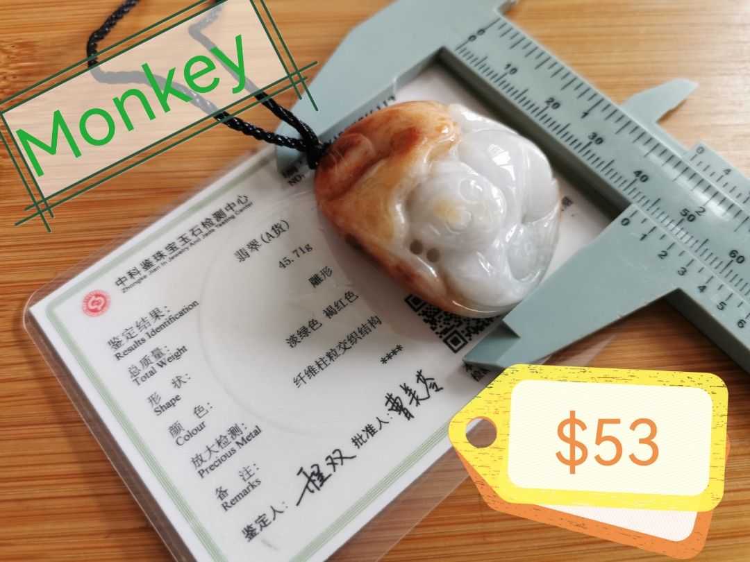 Grade A jade jadeite dragon tiger goat panda donut monkey spiders lucky