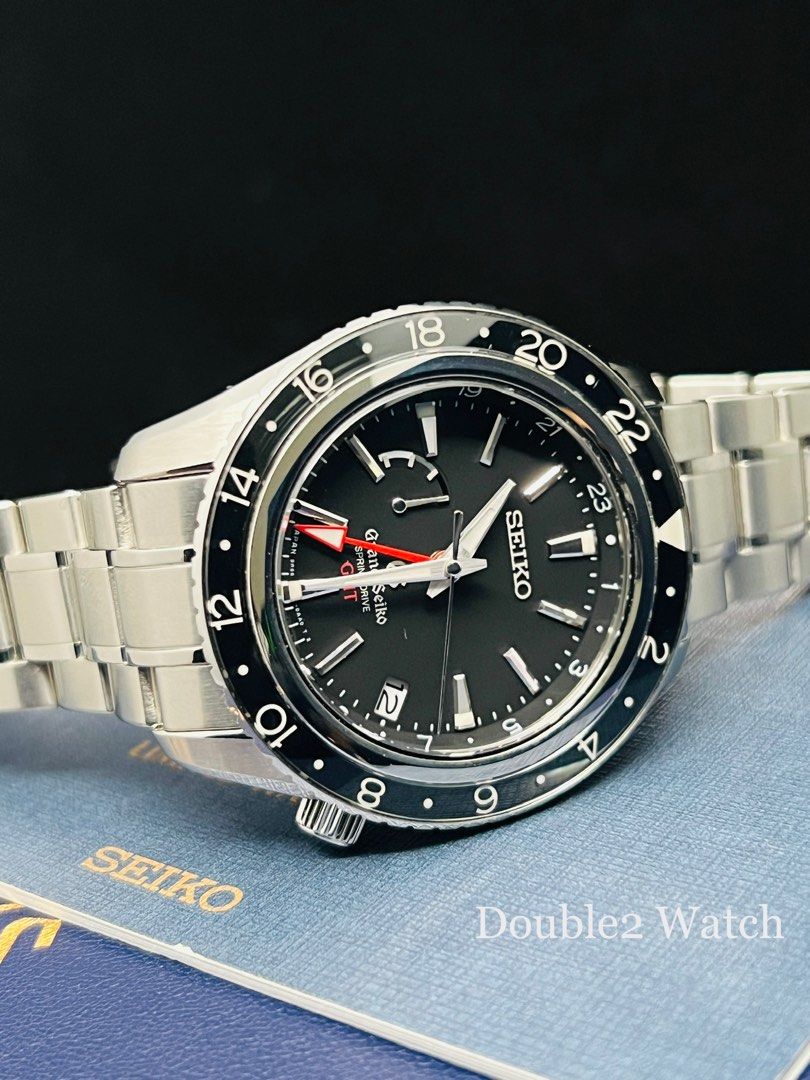 Grand Seiko Sport Collection Spring Drive GMT Autamatic Black Dial 44mm -  SBGE001, Luxury, Watches on Carousell