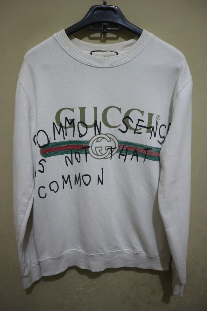 Gucci common sense is not that common sweater top