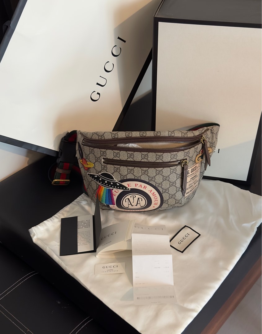 Gucci GG Supreme Courrier belt bag, Men's Fashion, Bags, Sling Bags on ...