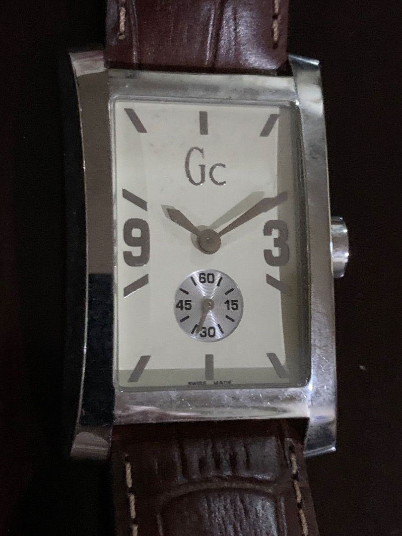 Guess Collection GC Rectangle Swiss Watch, Women's Fashion, Watches ...