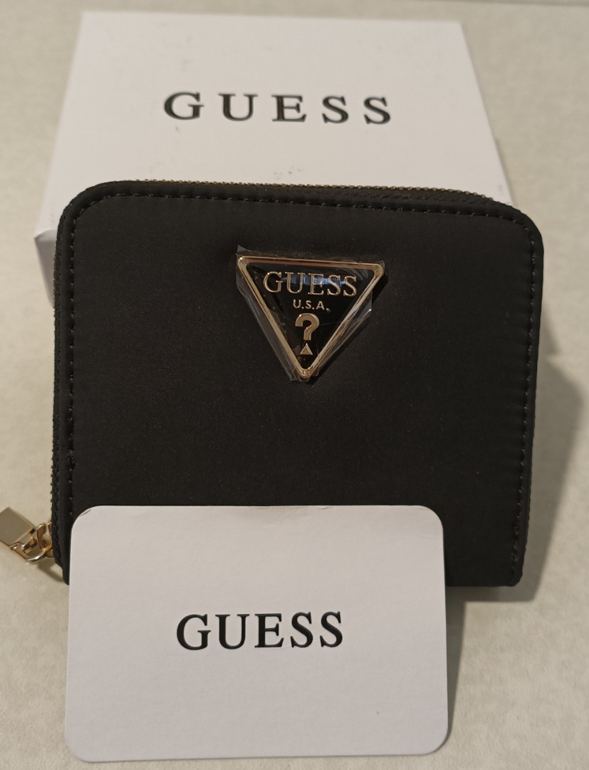 Guess ECO GEMMA SMALL ZIP AROUND - Wallet, Women's Fashion, Bags