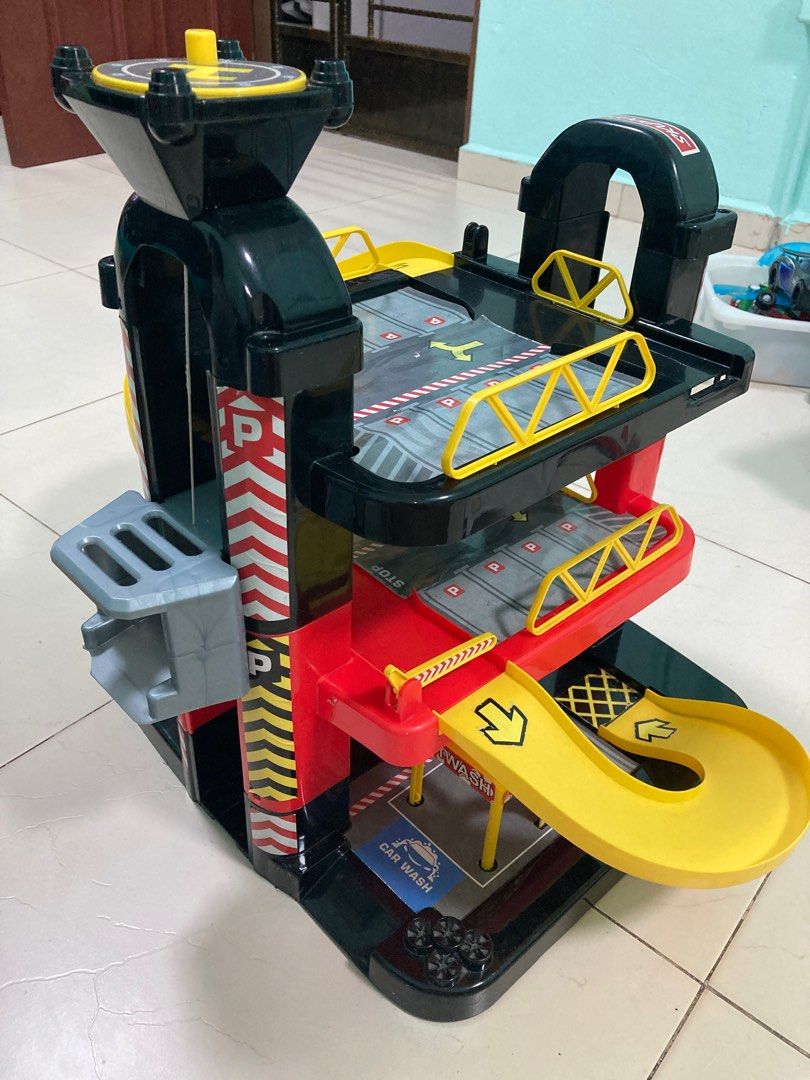 Driving force 3 shop level garage playset