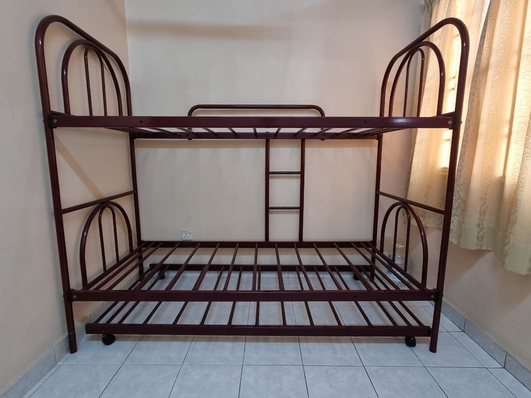 Heavy Duty DoubleDecker Bed (Cash & Carry), Furniture & Home Living, Furniture, Bed Frames