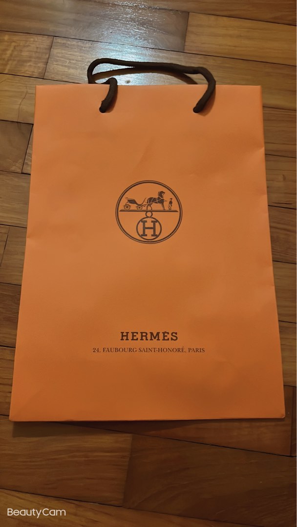 Hermes paper bag 29x21cm, Luxury, Bags & Wallets on Carousell