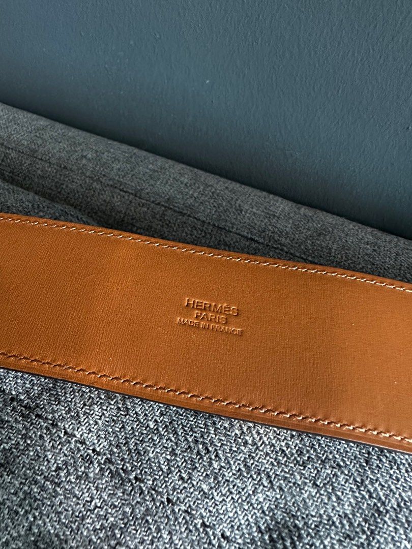 Collier de chien leather belt Hermès Black size 80 cm in Leather - 34255656