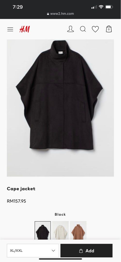 Cape coats h&m online