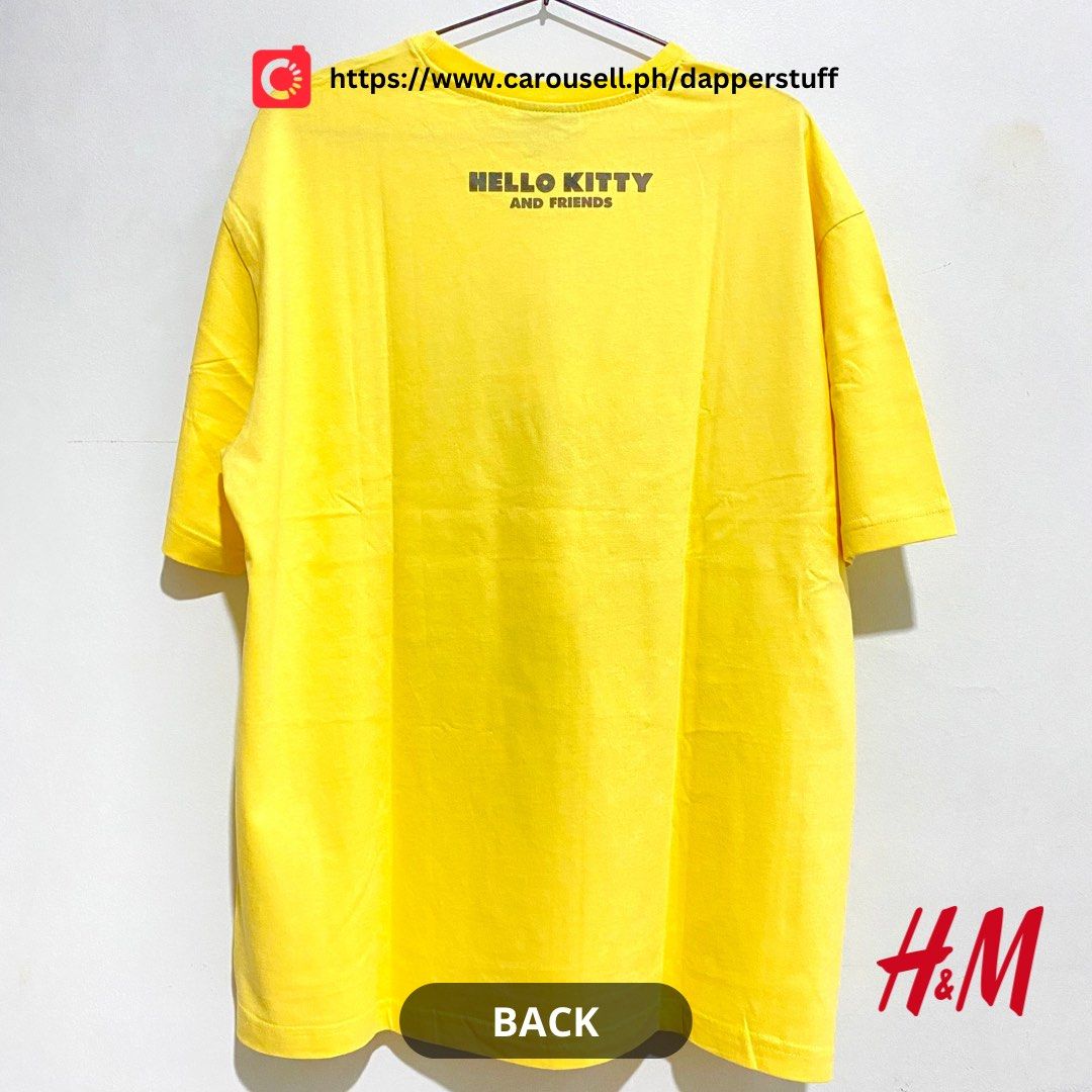H&M Shirt (Hello Kitty) (Category: Tshirts & Polo Shirts ) located in Manila. Submitted by dapperstuff (Listing ID 1197498296, Image 2). Description: Size: Medium Fit: Relaxed Color: Yellow Inclusion: • Original tag.