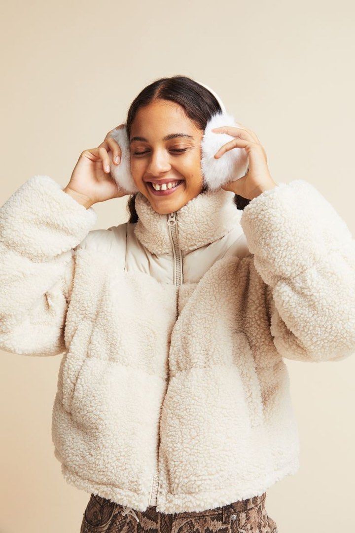 Puffer best sale teddy coat