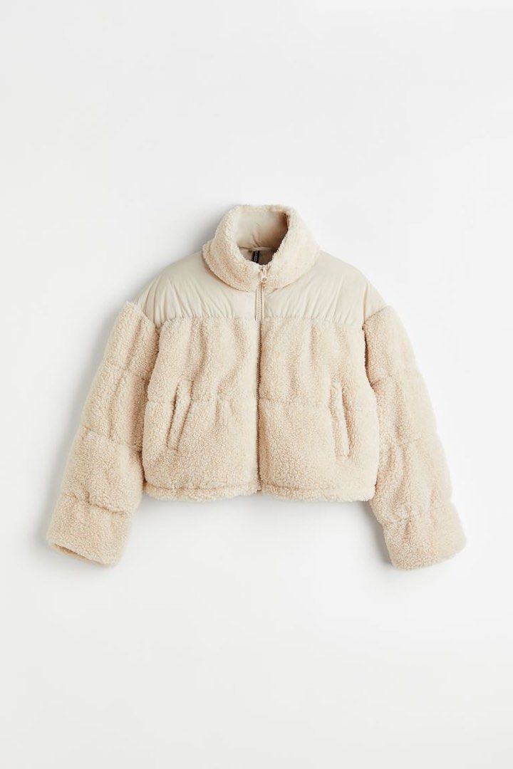 White puffer jacket best sale h&m