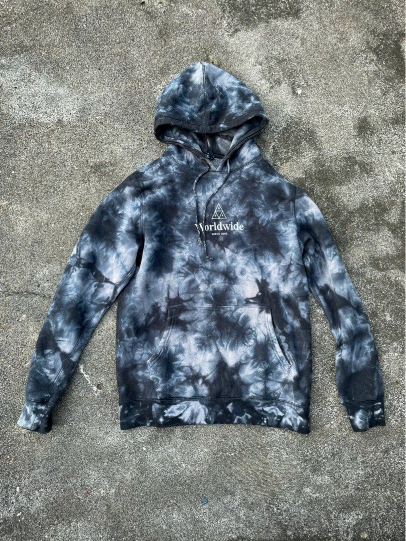 Hoodie HUF Worldwide WW Crystal Wash HD not volcom deus quicksilver ripcurl