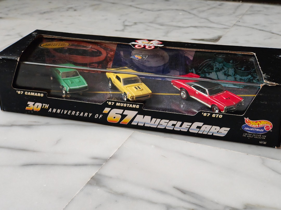 Hot Wheels 30th Anniversary of 67' Muscle Cars 3-car box set 1997 ...