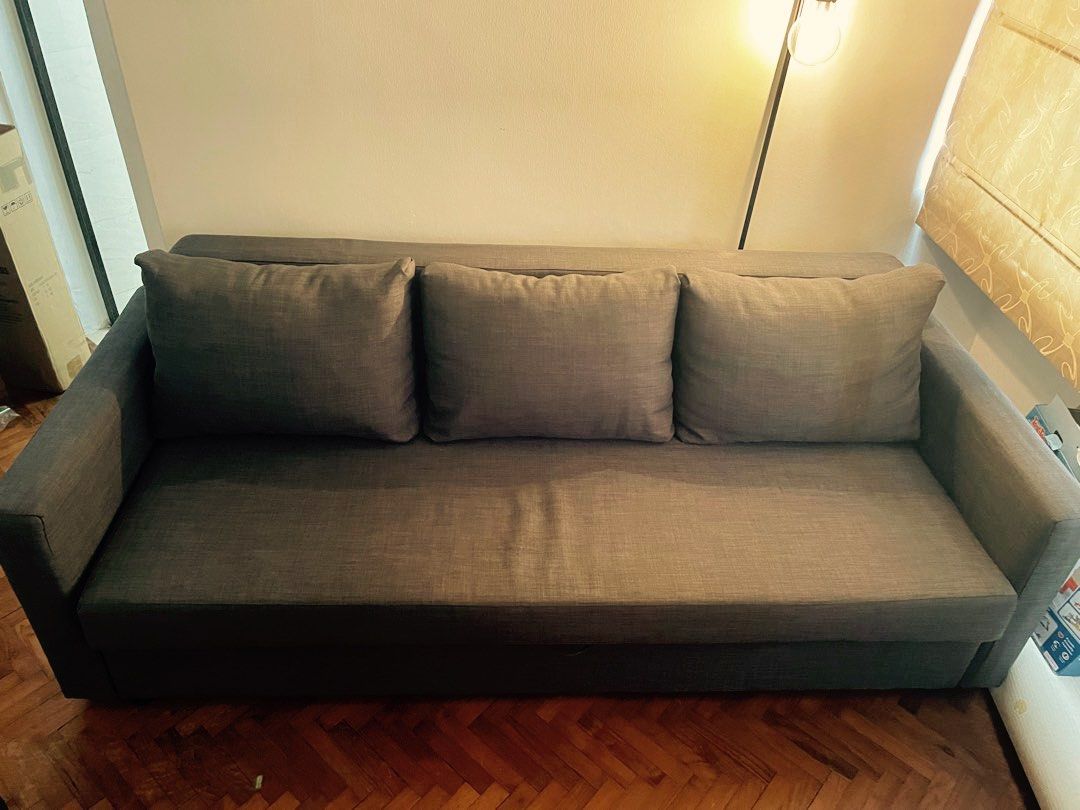 IKEA 3 seater Sofa Bed / storage bed, Furniture & Home Living