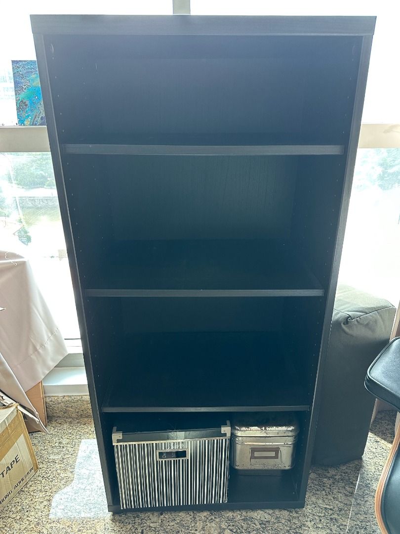 IKEA solid wood bookshelf 130X90, Furniture & Home Living, Furniture