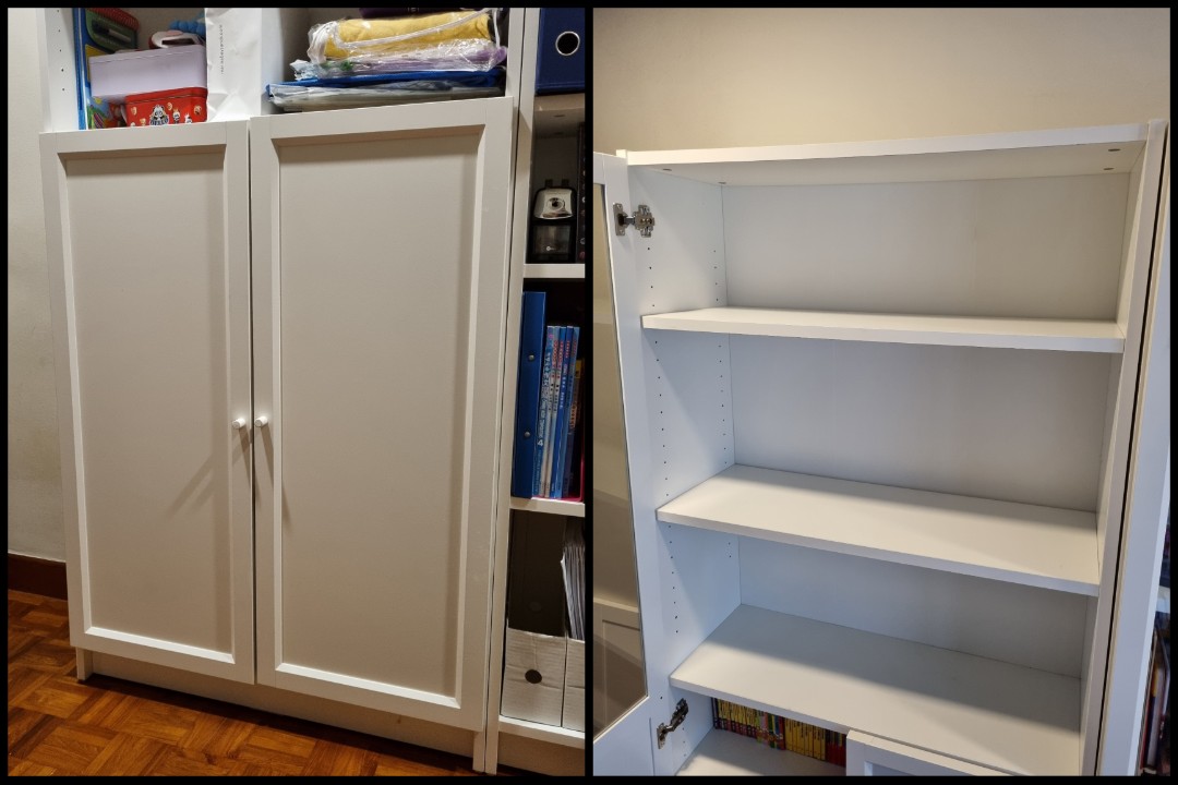 Ikea Billy doors and shelves, Furniture & Home Living, Furniture