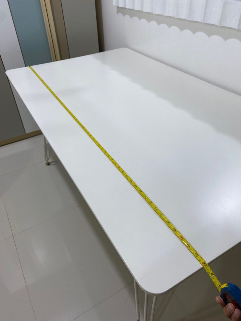 Ikea Le Petite White Dining Table (Category: Tables & Sets) located in Manila. Submitted by mcp3493 (Listing ID 1206936838, Image 3). Description: see measurement in the photos and slight issues..