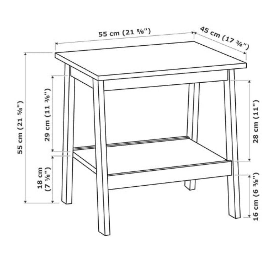 IKEA Lunnarp Side Table, Furniture & Home Living, Furniture, Other Home