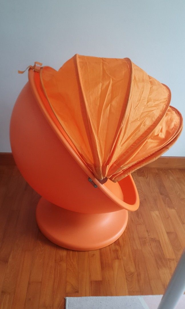 IKEA PS L MSK orange egg swivel chair Babies Kids Baby Nursery