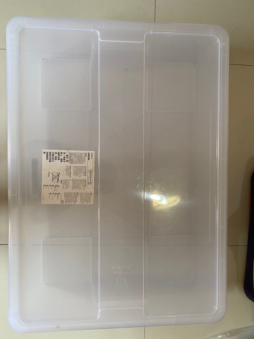 IKEA storage box with lid (size 15gallon), Furniture & Home Living