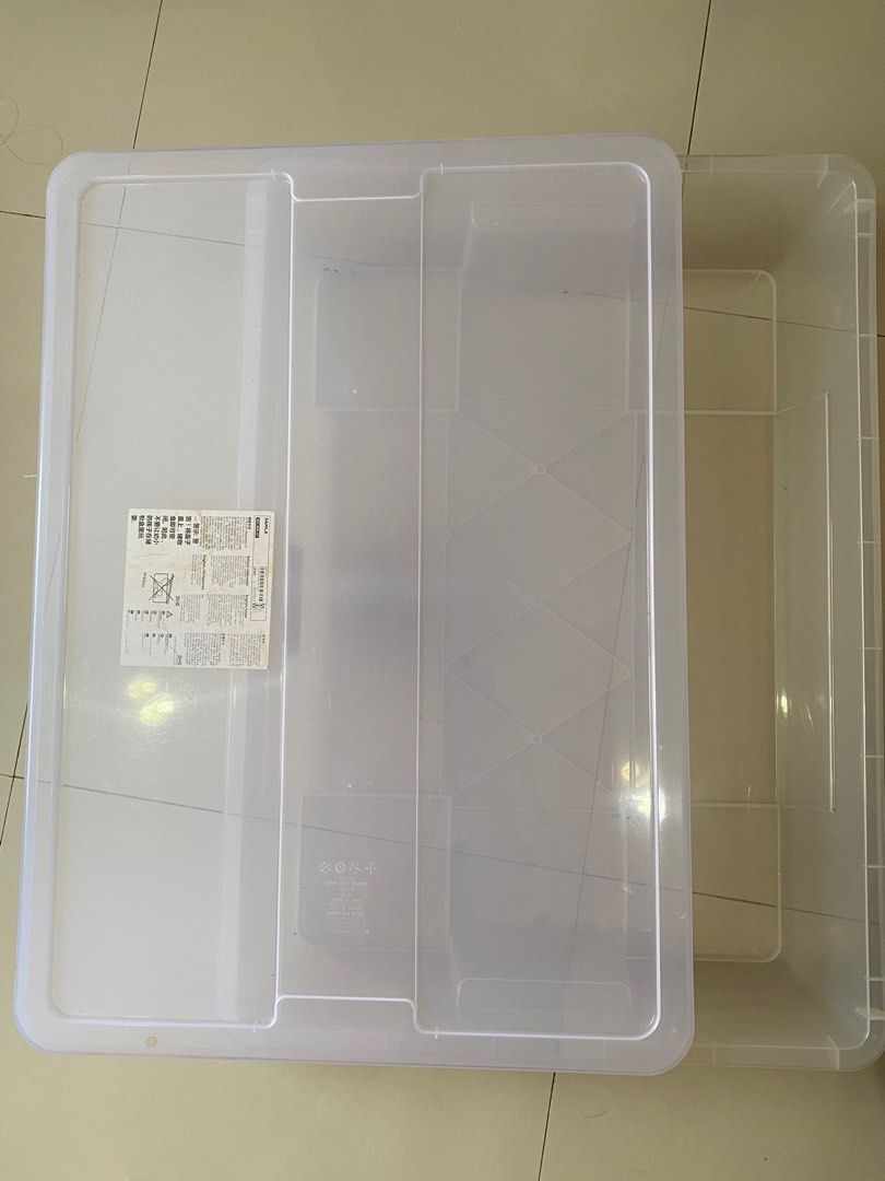 IKEA storage box with lid (size 15gallon), Furniture & Home Living