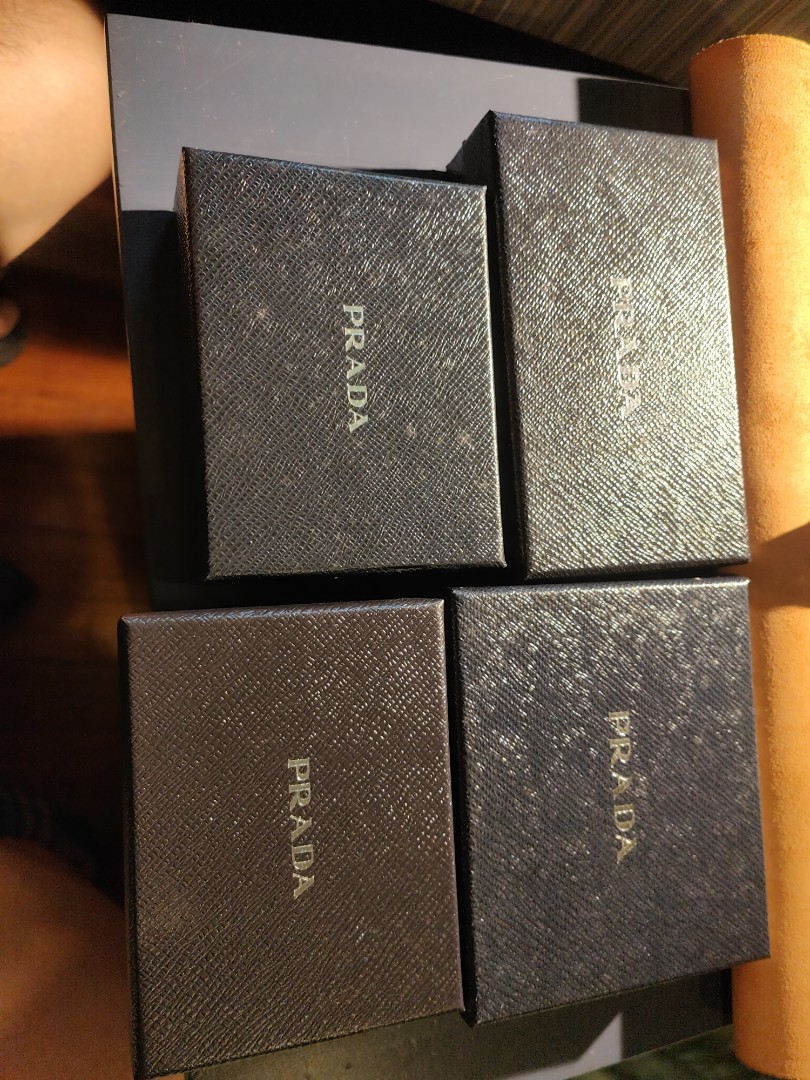 Prada Assorted Boxes For Sale, Luxury, Bags & Wallets on Carousell