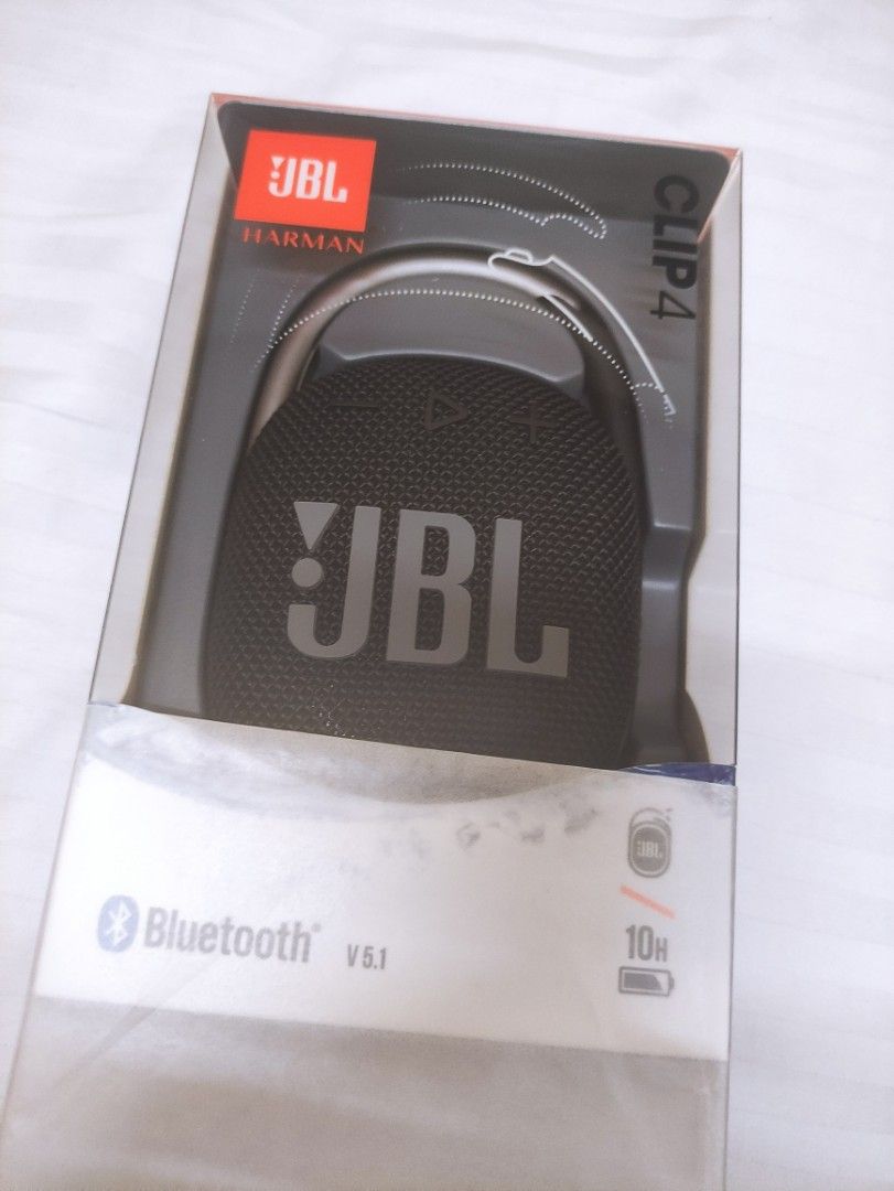JBL Clip 4 Black Brand New (Category: Soundbars, Speakers & Amplifiers) located in Quezon City. Submitted by jal_c (Listing ID 1207041938, Image 1). Description: Brand New JBL Clip 4 Black sf/df c/o buyer.