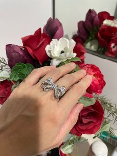 Jennifer Green ribbon ring (Adjustable) 