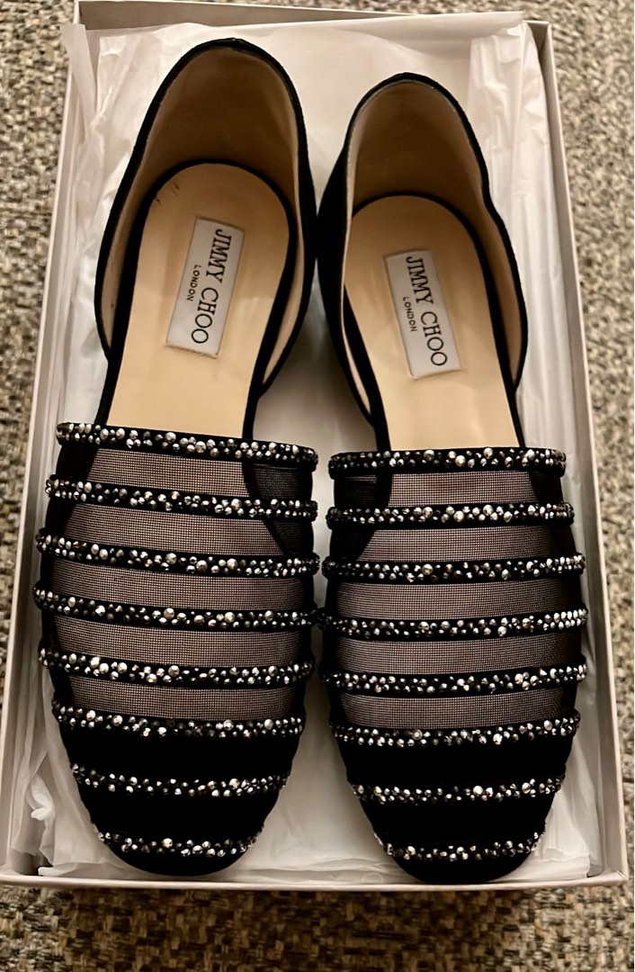 Jimmy choo globe flat outlet