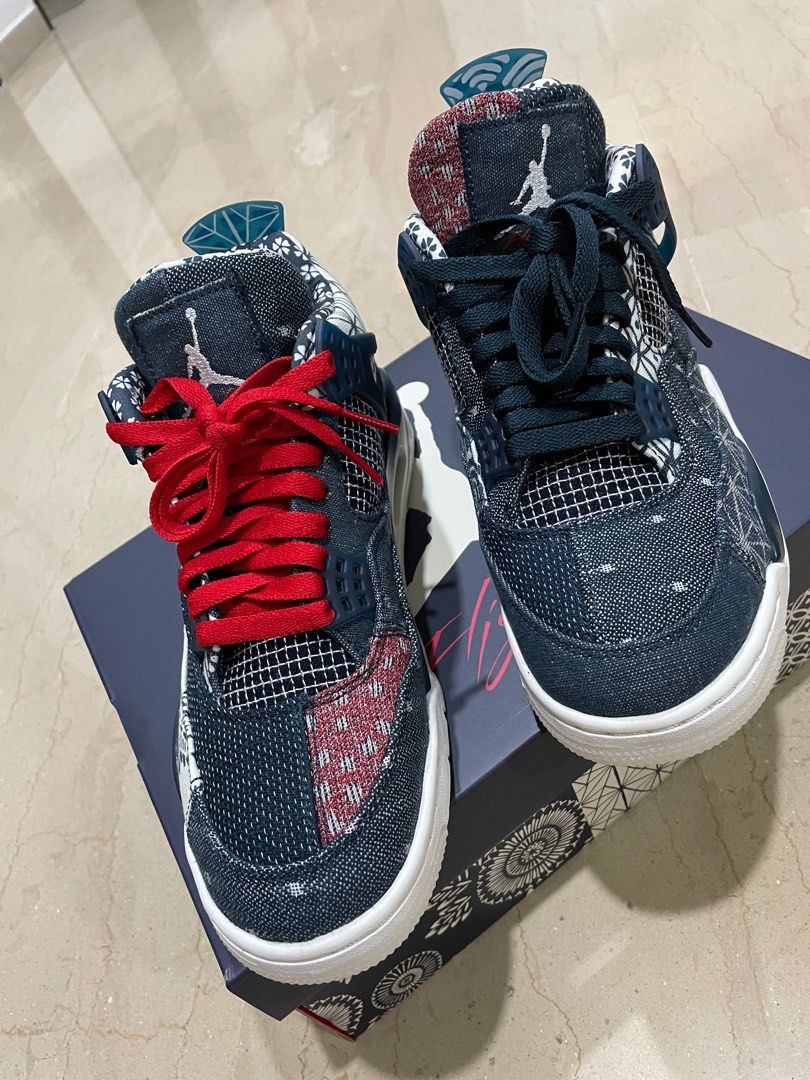 Jordan 4 deep ocean, Luxury, Sneakers & Footwear on Carousell