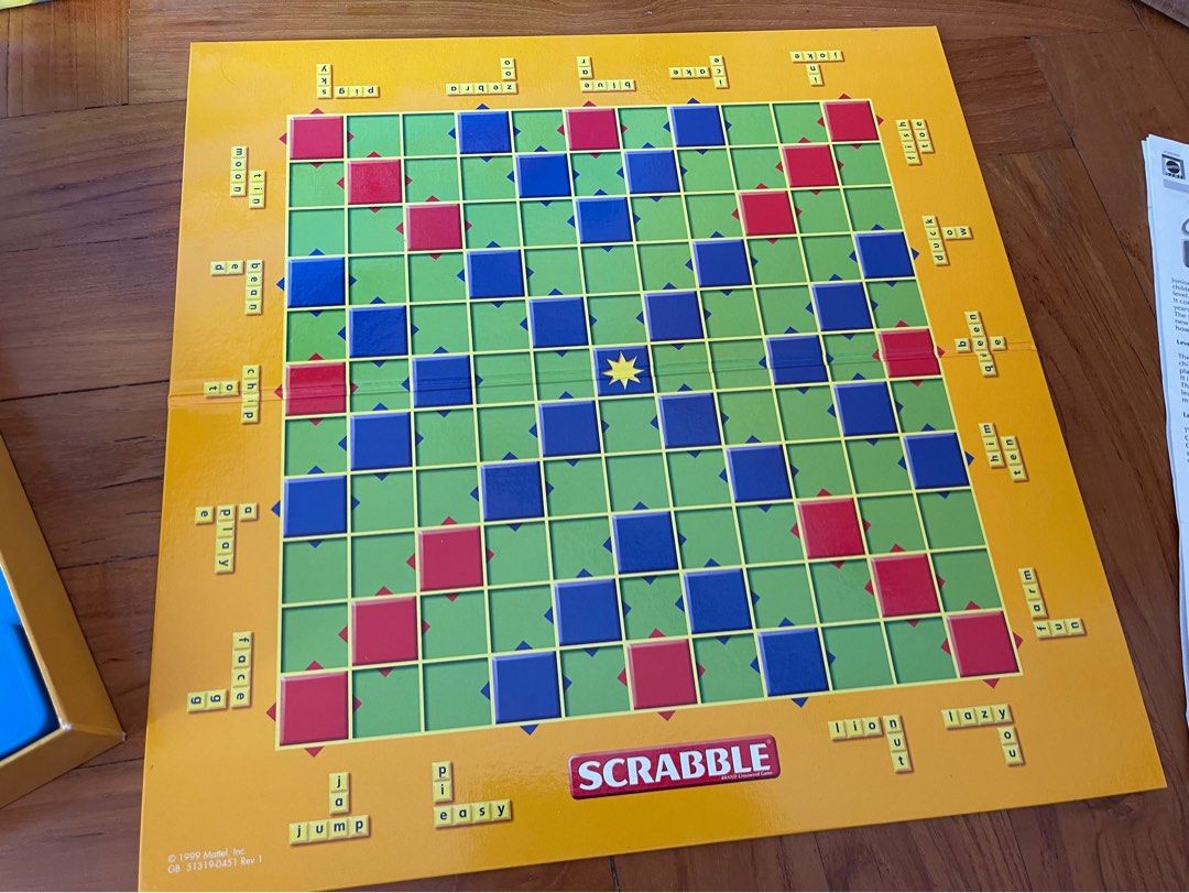 Junior Scrabble board game, Hobbies & Toys, Toys & Games on Carousell