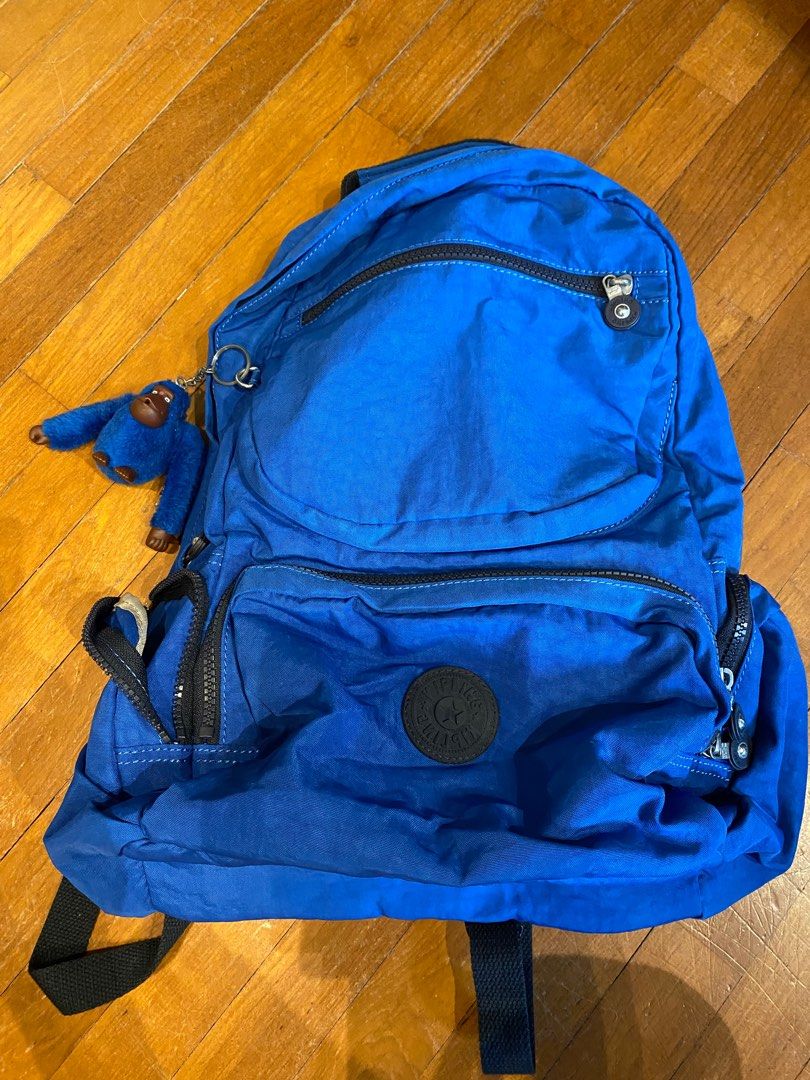 Kipling bag pack blue. Good as new, Women's Fashion, Bags & Wallets