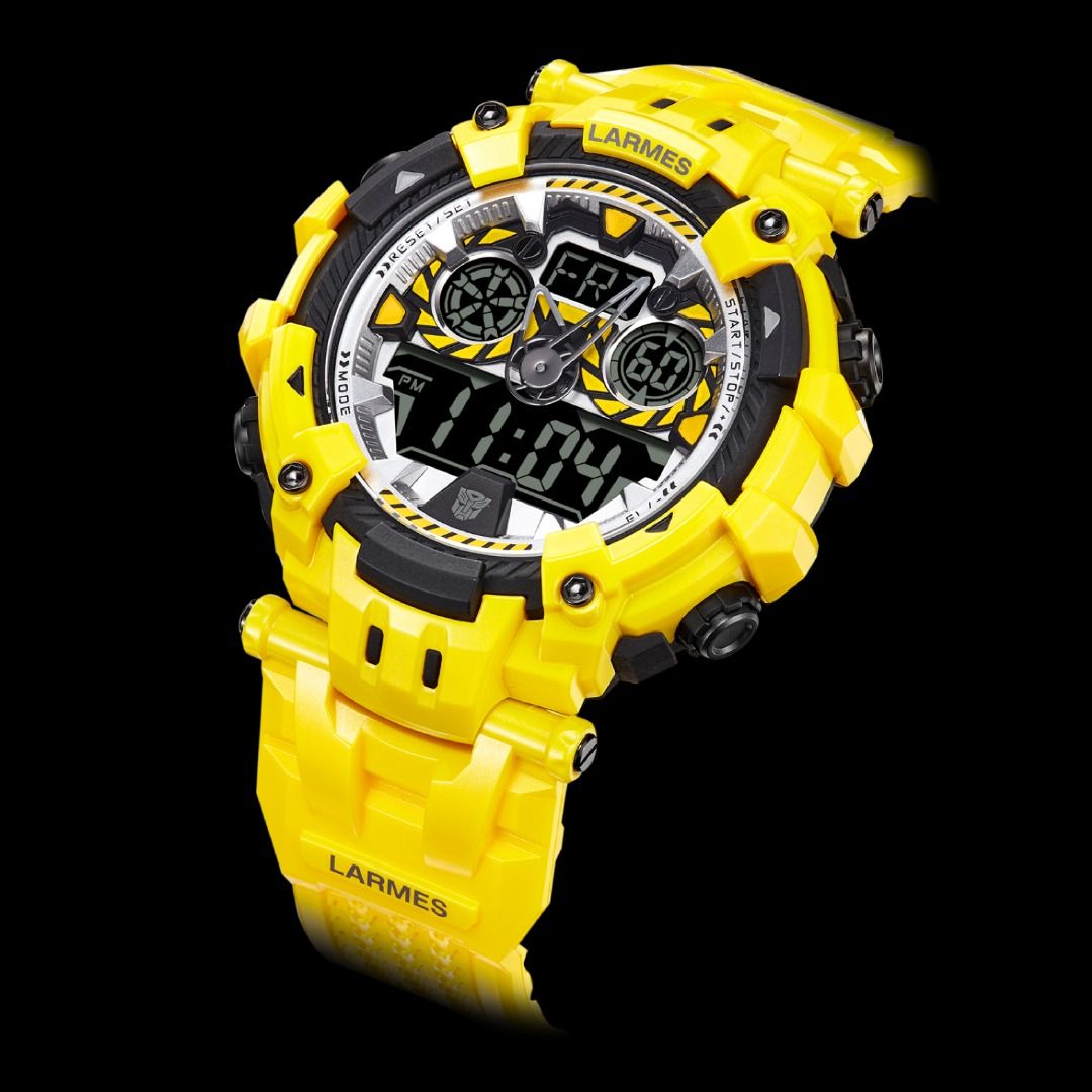 LARMES Transformers BUMBLEBEE Watch 變形金剛 大黃蜂 手錶 TF001, 名牌, 手錶 Carousell