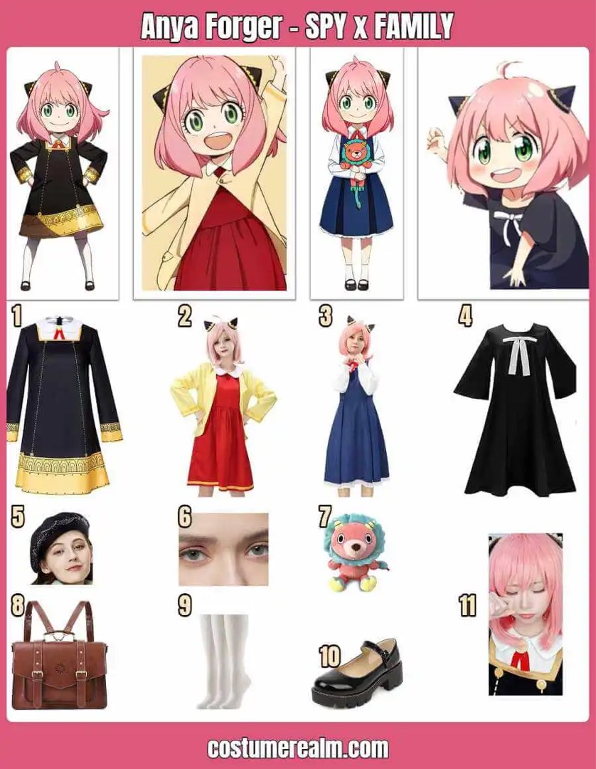 LF ANYA FORGER UNIFORM/BLACK DRESS, Hobbies & Toys, Memorabilia ...
