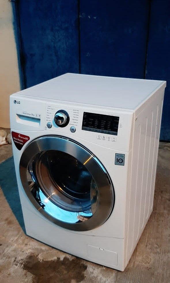 LG INVERTER DIRECT DRIVE FRONT LOAD WASHING MACHINE 9 KG, TV & Home