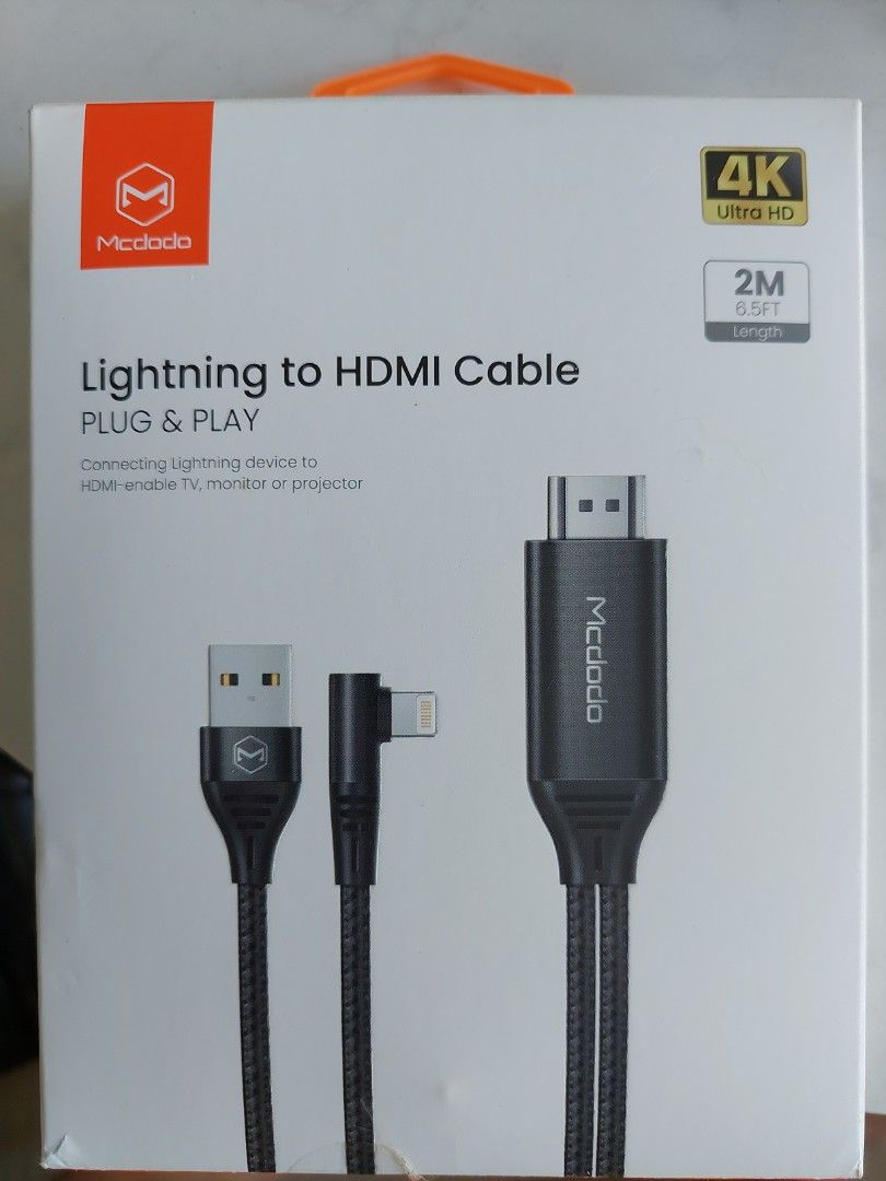 Lightning / USB to HDMI cable, Computers & Tech, Parts & Accessories ...