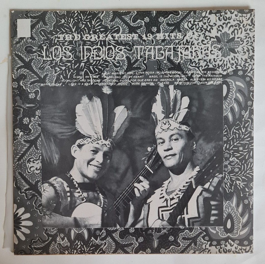 Los Indios Tabajaras The Greatest 19 Hits Of LP Vinyl Record Piring
