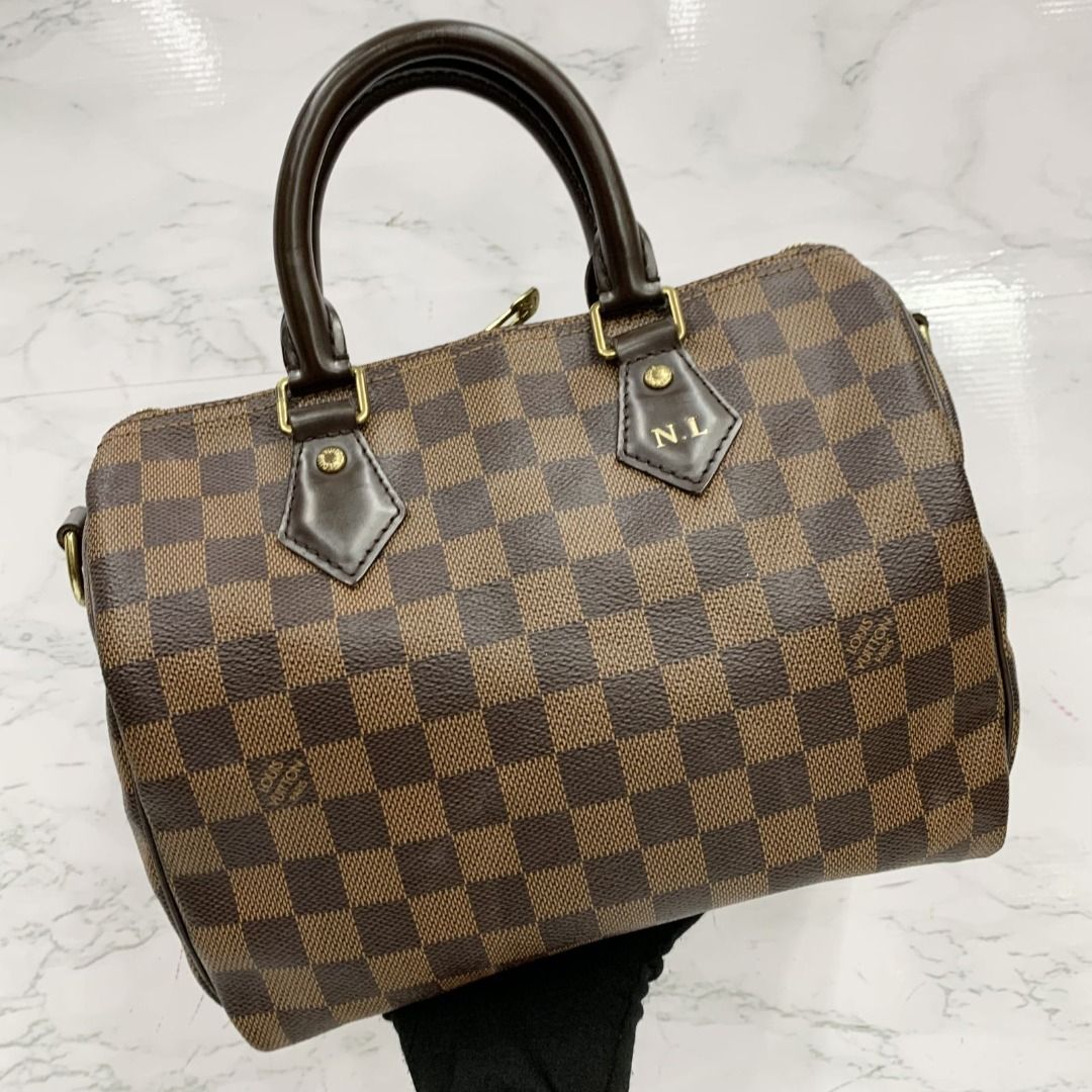 Louis Vuitton Speedy 25 B Damier Ebene Bag, Luxury, Bags & Wallets on  Carousell