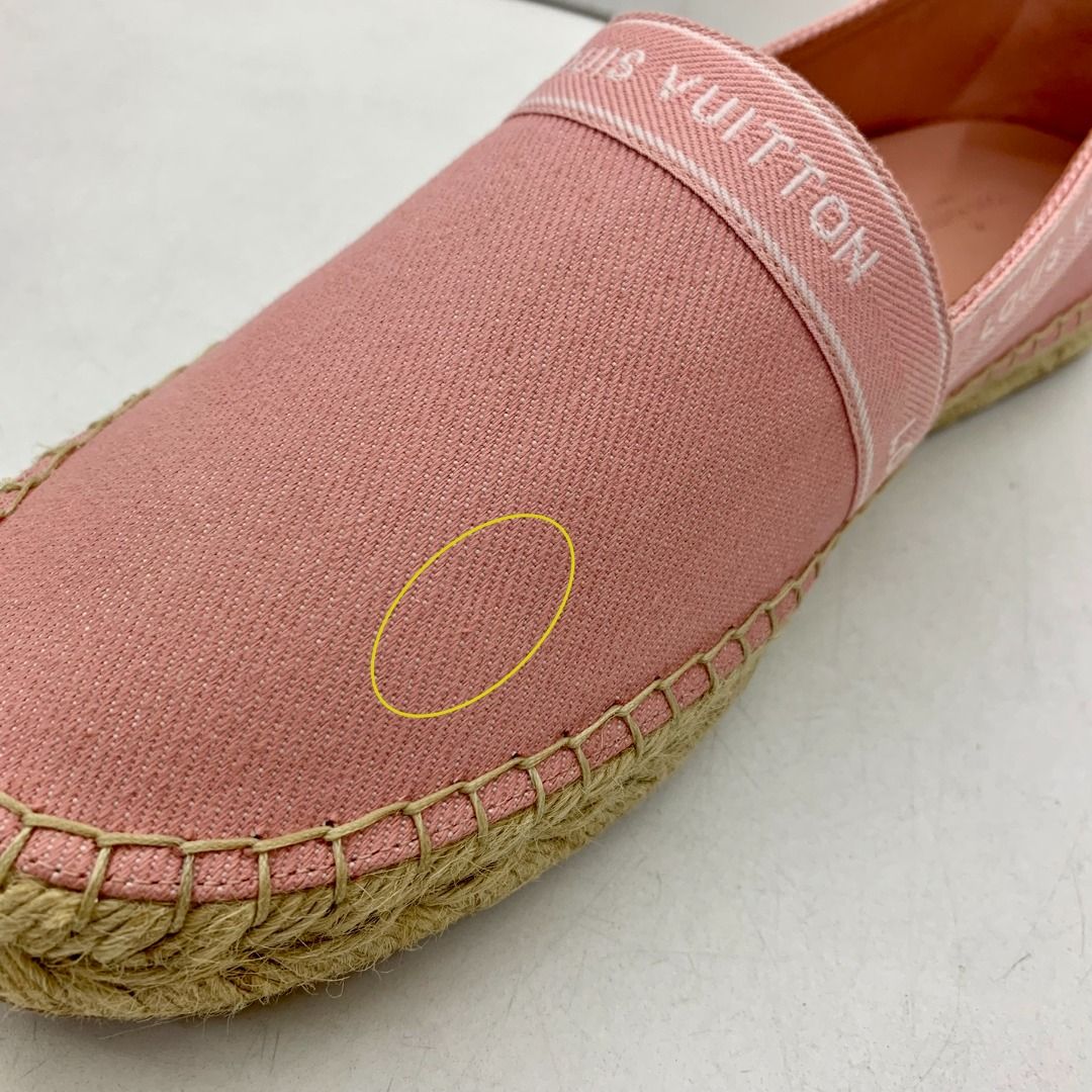 Louis Vuitton Espadrilles Pink Beige Cloth ref.56452 - Joli Closet