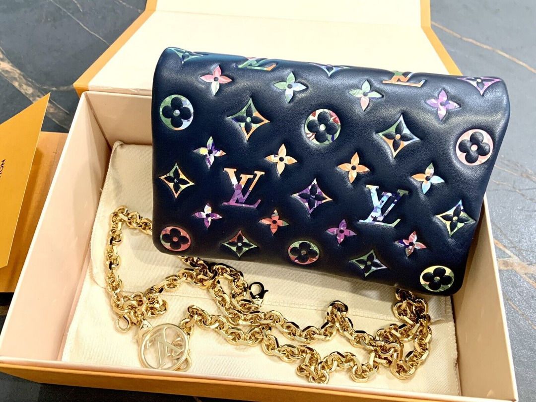 Louis Vuitton, Bags, Louis Vuitton Mini Lin Pochette With Chain Wristlet  Dustbag