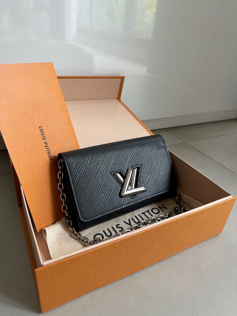 Louis Vuitton Guaranteed Authentic Twist Belt Wallet M68560 Black