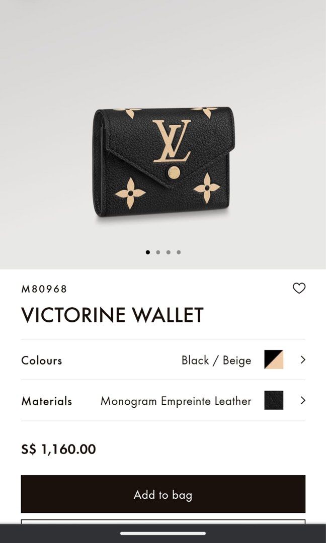 LV x YK Victorine Wallet Monogram Empreinte Leather - Women - Small Leather  Goods