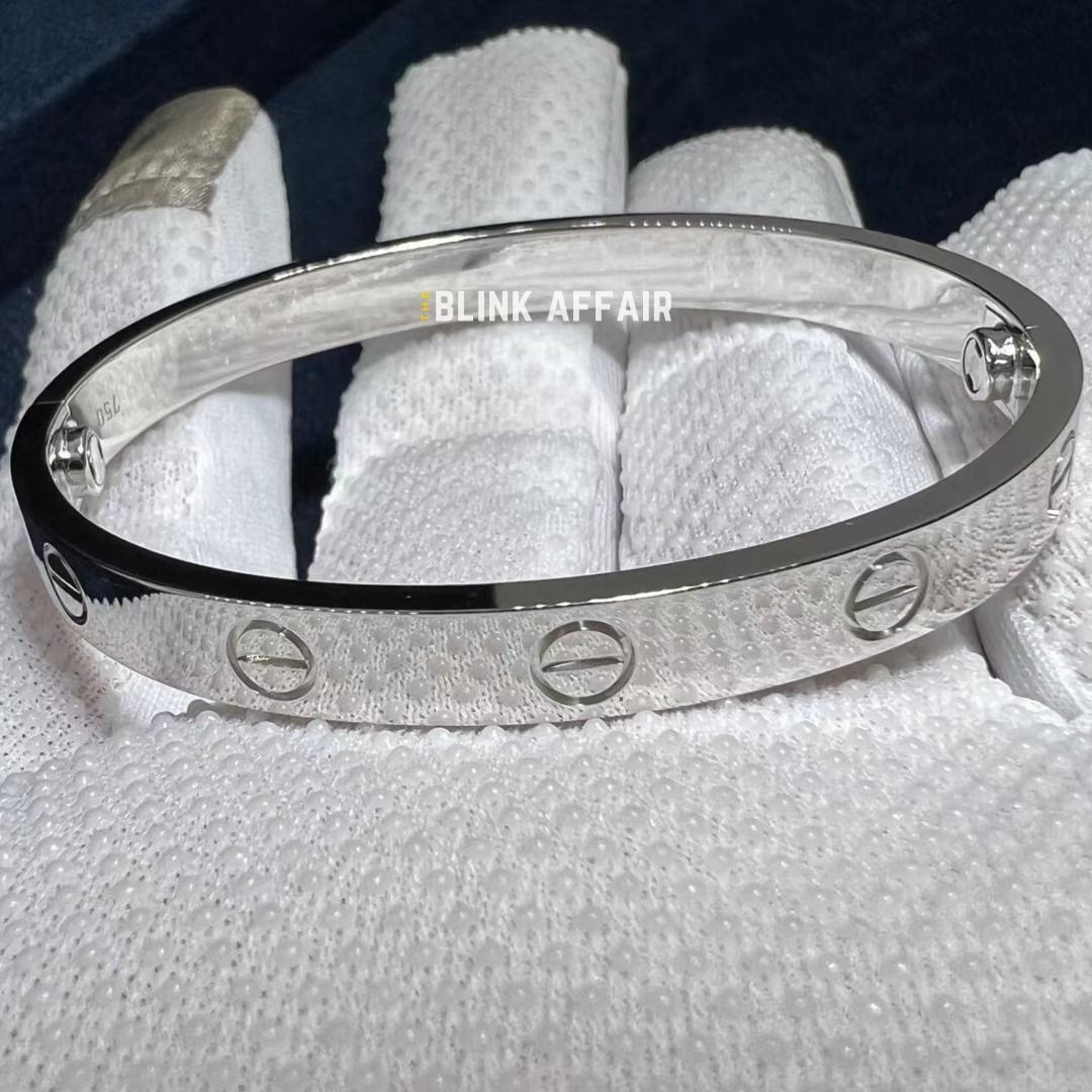 LOVE Classic 18K White Gold Bracelet Women s Fashion Jewelry