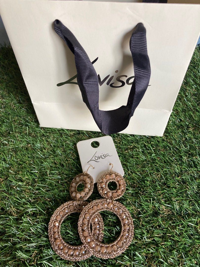Brand New Lovisa earrings in Gold with Lovisa paper bag), Women