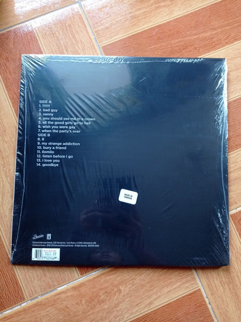 LP Billie Eilish colored vinyl, Hobbies & Toys, Music & Media, Vinyls ...