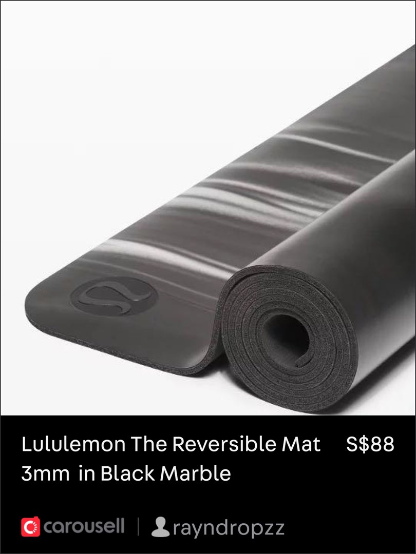Lululemon - yoga mat 3mm pink marble reversible, Sports Equipment, Exercise  & Fitness, Exercise Mats on Carousell