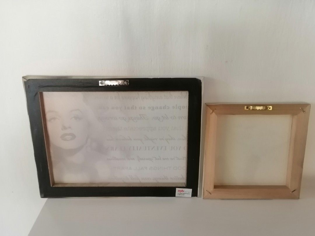 Marilyn Monroe frames both for 200, 10x7"+6x6", Furniture & Home Living